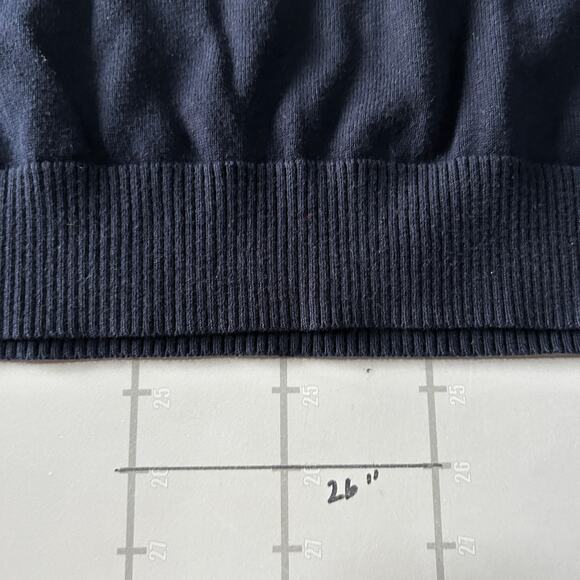 J. Crew Sweater Vest Mens L Blue V Neck Pullover Minimalist Preppy Sleeveless - Picture 8 of 8